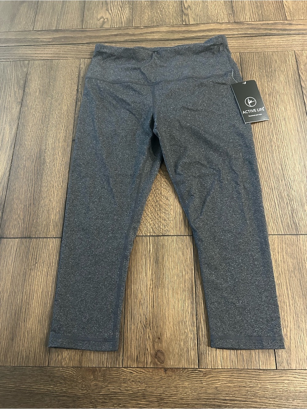 Active Life Women’s Charcoal Heather Athletic Crop Leggings